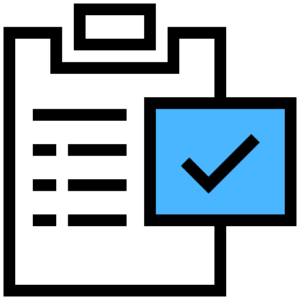 An icon depicting a check mark.