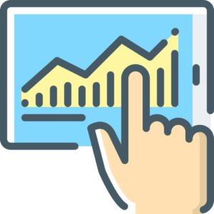 Icon depicting increased sales.